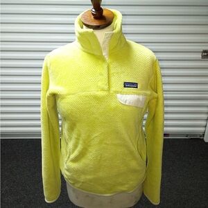 Patagonia Neon Yellow Quarter-Zip Fleece Pullover